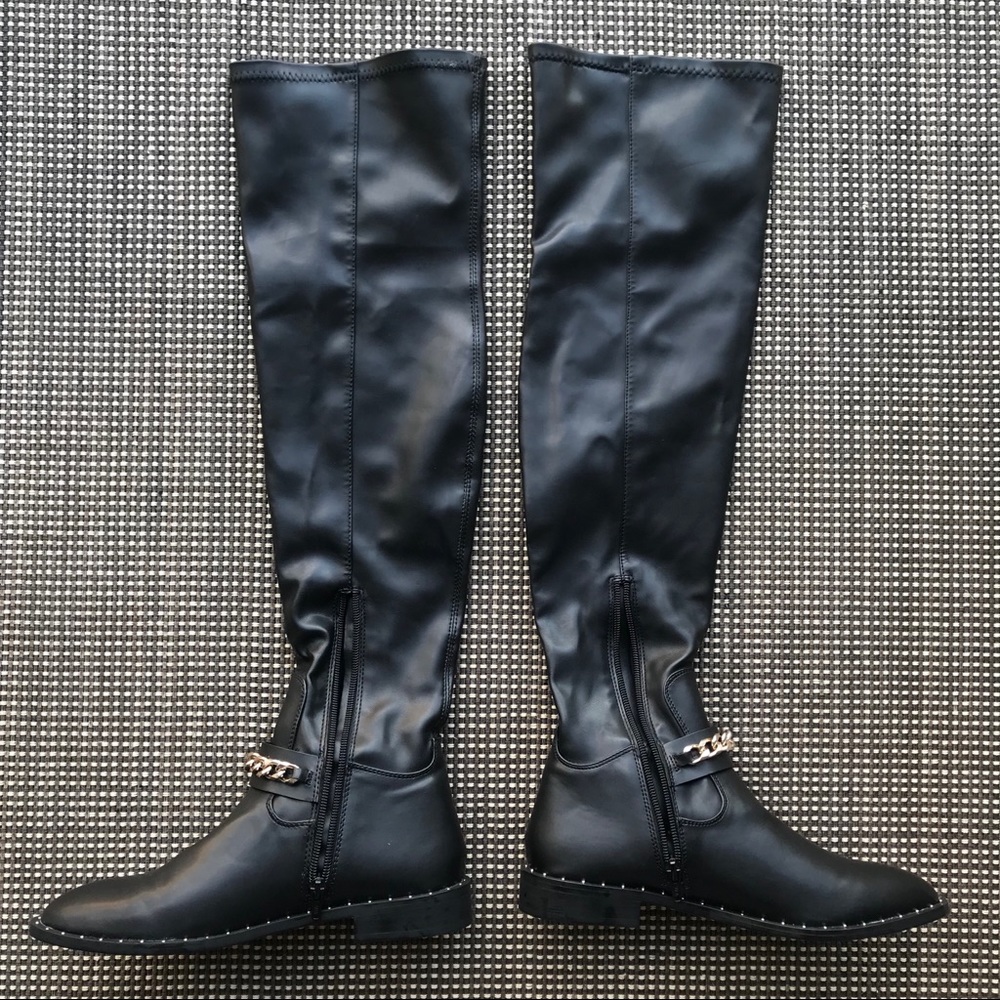 ZARA Over - the - knee boots black  6.5 / 37